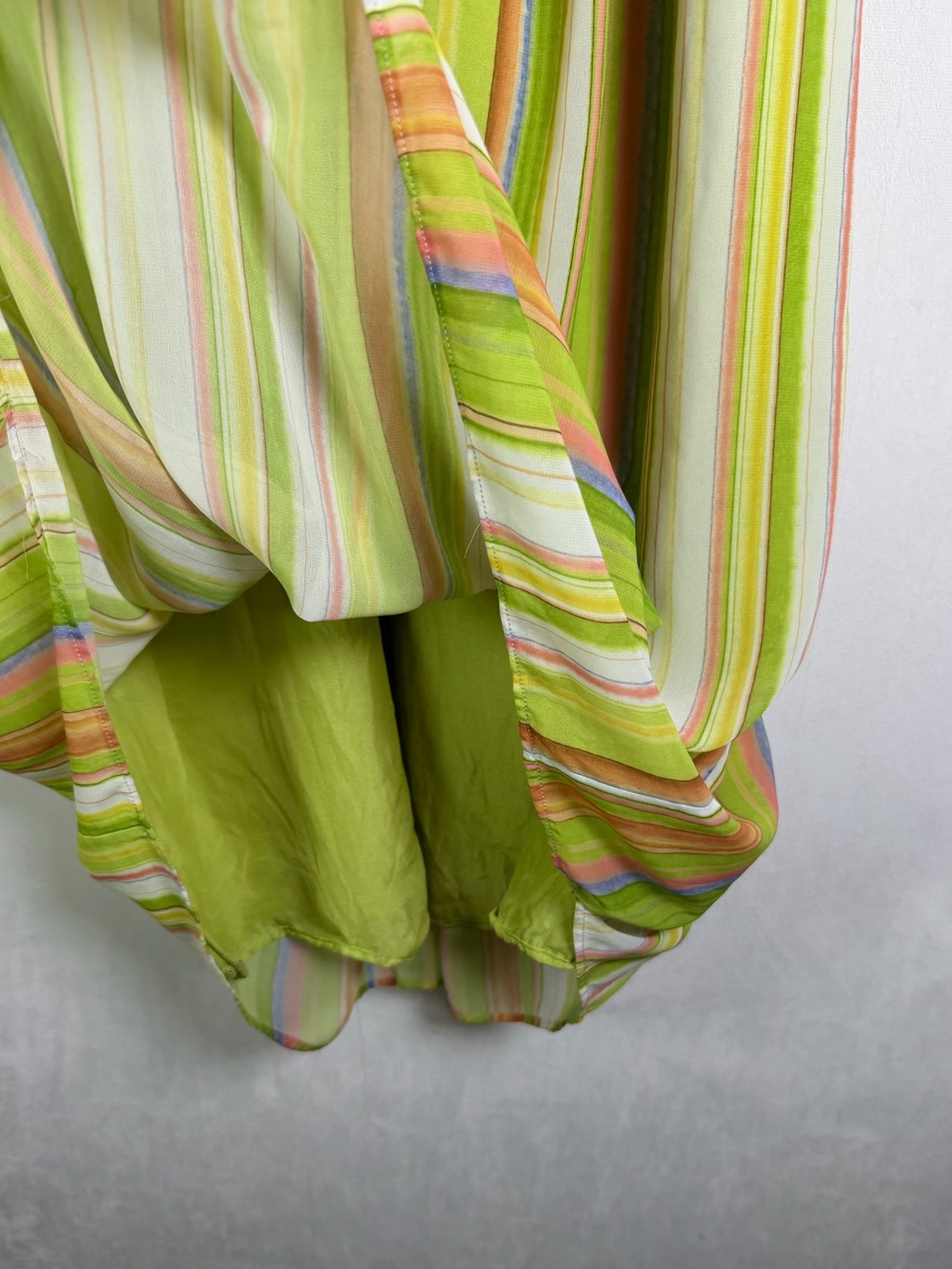 Calypso St Barth Women XS Silk Strapless Maxi Dress Luxury Striped Smocked Boho - Picture 3 of 10
